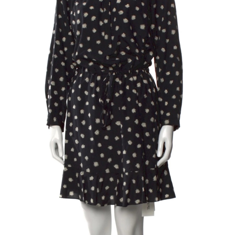 Rebecca Taylor Black Floral Print Dress